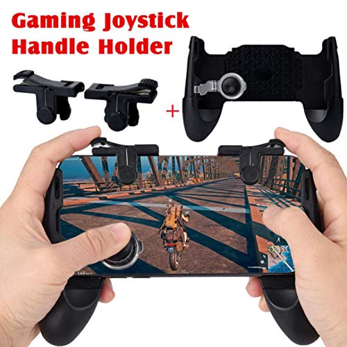 Preisvergleich Produktbild Bescita Gaming Joystick Griff Halter Controller Handyhalter + 1 Paar Mobile Game Sensitive Schießen und Ziel Tasten Griff für L1R1 Shooter Controller PUBG Smartphone (A)