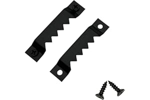 EESTECK 30 Pack Large Sawtooth Picture Hangers Metal Photo Frame Hangers Heavy-Duty Picture Hook Hangers with Screws for Home Decoration Hanging Wall Clock Decorative Paintings Artwork - Black