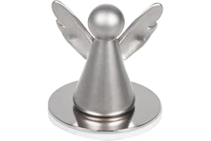 ‎FRITZ COX Fritz Cox Schutzengel Auto Armaturenbrett | Parktickethalter Auto | in edler Geschenkbox | zum neuen Auto oder zur Führerscheinprüfung | Silber matt