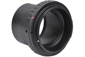 Mugast Anello Adattatore per telescopio T2-EOS, Anello Adattatore per Obiettivo in Metallo per telescopi da 2 Pollici per Attacco Canon EOS
