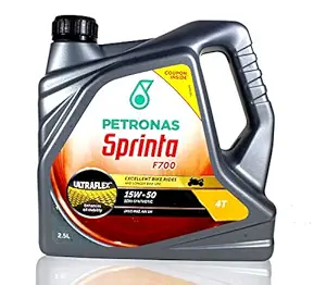 Petronas Sprinta F700 4T 15W50 Semi Synthetic Engine Oil for Royal Enfield (2.5 LTR)