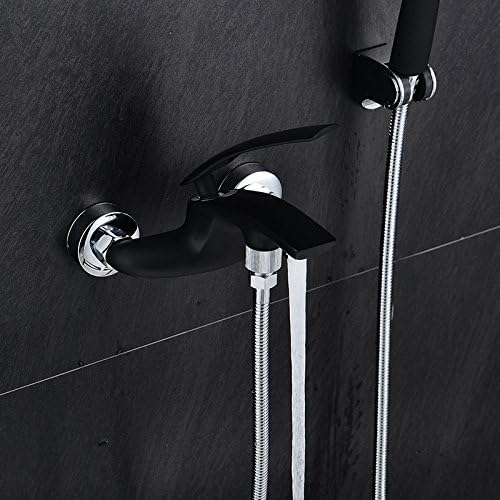 Damxied All Copper Faucet Shower Nozzle, Water Heater, Hand Hold Shower Set, Color Simple Shower,Titanium Blackquality Assurance Of Modern And Simple Classic Retro Luxury Home Decoration