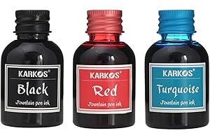 ZTEXKEE Fountain Pen Bottled Ink, 30ml Calligraphy Ink Bottle Drawing Writing Art Painting Graffiti Ink Fountain Dip Pen Ink Feather Pen Ink for School Offices Supplies