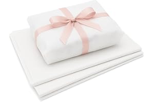 FEBIO Fogli di Carta Velina Bianca 64x44cm, qualità Extra - 200gr (circa 27 fogli) - carta velina per cartamodelli, imballaggio per spedizioni, decoupage, regalo/tissue paper, materiale per imballaggio