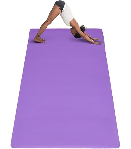WF Athletic Supply Trainingsmatte, 7 Mm Dick, 1,8x1,2 M – Rutschfest, Für Fitness, Cardio, Gewichtheben
