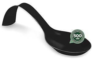 HORECA COLLECTION MAXI PRODUCTS - Cuillères de restauration - Cuillère de restauration en plastique recyclable - Spécial restauration, événements, couvercles, dégustation, Food Trucks - CATERING (Arc noir, 500 unités)