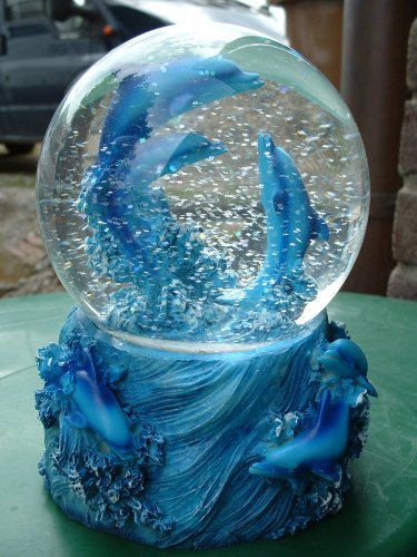 Grosse Schneekugel Delfin Delphine - 3