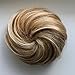 PRETTYSHOP 100% Human Hair UP DO blonde Ballerina Knoten Donut Bun Topknot Scrunchie Hairpiece Ponytail H311a 27/613