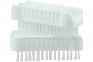 APOLLO THE HOUSEWARES BRAND APOLLO Nail Brush SET2 White, Multi-Colour, 17.8x11.1x4