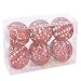 Produktbild 6 Stück Weihnachtskugeln Baumschmuck Weihnachten Deko Kugeln MuSheng Baumkugeln Glänzend Glitzernd Matt Christbaumkugeln Anhänger (Rot)