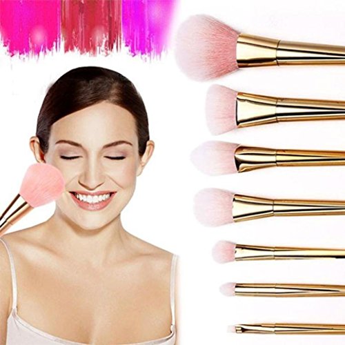 CINEEN 7pcs Make Up Pinsel Set Schminke Bürsten Kit Gesichts Puder Kontur Foundation Concealer Eyeliner - 2