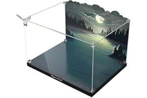 ALiquid Acryl Vitrine für Lego Schloss mit Schlossgelände 76419, 3MM Acryl Schaukasten für Lego 76419 (NICHT Enthalten Klemmbausteine Set)