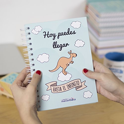 La mente es maravillosa- Cuaderno A5 -Regalo para amiga con dibujos-CANGURO/ESP