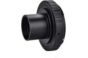 DIYEENI T-Ring-Adapter, 1,25-Zoll-Teleskopkamera-Astrofotografie-Adapter, Fotoadapter mit T-Ring 1,25 Zoll bis M42 T-Mount für EOS SLR/DSLR-Kameras