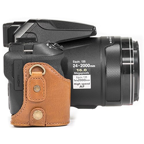 MegaGear MG980 Etui de Protection avec Bandouli re Acc s batterie en Cuir pour Appareil photo Nikon Coolpix P900 P900S Marron clair reviews MegaGear MG980 Etui de Protection avec Bandouli re Acc s batterie en Cuir pour Appareil photo Nikon Coolpix P900 P900S Marron clair