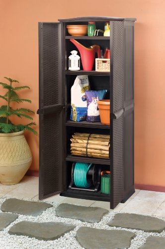 Keter 17190092 Universalschrank Rattan Style Utility Shed, Kunststoff, braun - 4