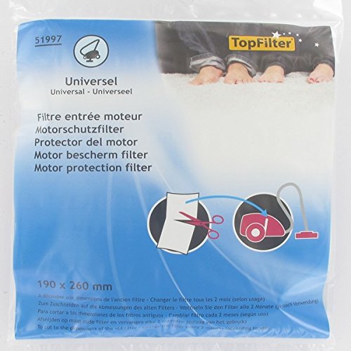 TopFilter 51997 Aspirador sin bolsa Filtro accesorio y suministro de vacío - Accesorio para aspiradora (Aspiradora cilíndrica, Filtro, Multicolor, Poliéster, 190 mm, 10 mm)