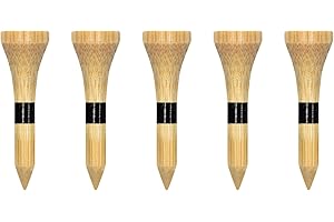 Zivisk Bamboo Golf Tees 83mm 70mm 54mm 38mm Available Bag of 100, Strong Sustainable Biodegradable