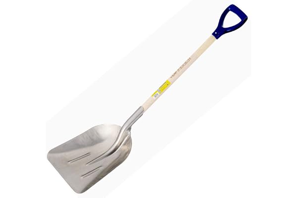 Pelle Rendement Aluminium Emmanché Bois Poignée PP 75, 39cm x 34cm