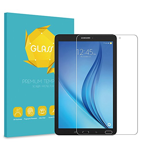 Fintie Samsung Galaxy Tab E 9.6 Panzergla Schutzfolie - Klar HD 9H stark kratzfest Hartglas Displayschutzfolie Glasfolie Screen Protector Displayschutz Folie Displayfolie für Samsung Galaxy Tab E T560N / T561N 24,3 cm (9,6 Zoll) Tablet-PC