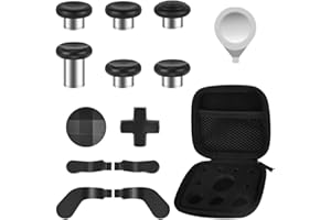 AXFEE 13 en 1 Metal Thumbsticks, Joysticks avec D-Pad Bouton Palettes magnétiques Métal, pour Xbox One Elite/Elite Series 2 Core Manette, Bouton de Remplacement pour Xbox One Elite Series 2