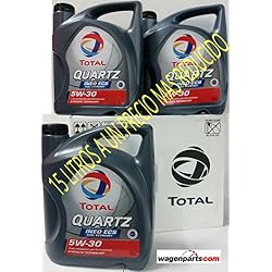 ** GRAN OFERTA * 3X Aceite de motor TOTAL QUARTZ INEO ECS 5W30 15 litros (3x5 lts)