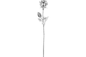 LULIZZIE k/A Silver Rose with 3 Swarovski Crystals 30 cm