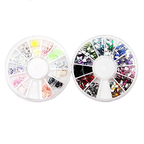 Fashion Galerie Nagel Kunst 42 farbe Glitzer Acryl-flüssigkeit Bürste UV Pulver Set - 4