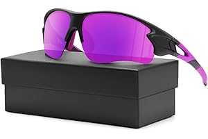 DIUWEU Polarized Cycling Glasses,Safety Goggles UV400 Protection,Running Fishing Driving Hiking Ski Bike Glasses, Sports Sunglasses Revo Tac Outdoor Include 6 Colors for Men Women Youth