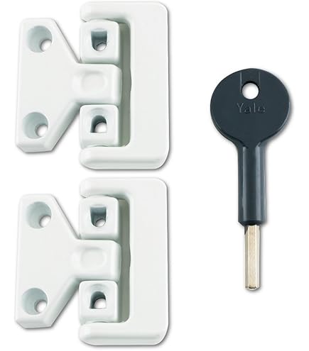 Yale Locks P113 Bouton Fenêtre Verrous Blanc Paquet De 2