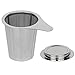 Produktbild MFTEK Edelstahl Teesieb Steeper Teefilter Sieb für Loseblatt Grain Tee-Schalen, Tassen und Töpfe