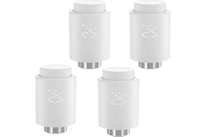 SONOFF TRVZB Smart Zigbee 3.0 Radiatortermostat 4 Stycken, Zigbee3.0 TRV Termostat Ventil Termostat, Smart Radiator Thermostat med App Control, Kompatibel med Alexa/Google Home/Home Assistant