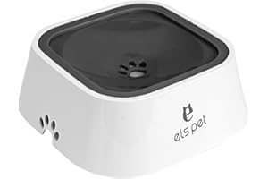 TOWEAR Bebedero Perro Tazón de Bebida Agua Flotante para Perro Gato Pájaros Mascotas, Cuenco de Agua Flotante para Mascotas, sin derrames, antidesbordamiento, antiasfixia (Gris)