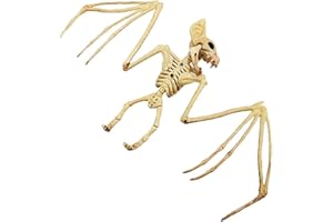 REOVE 1 Pc Horrible Halloween Bat Skeleton Simulation Bat Skeleton Lifelike Bat Bone Halloween Props Animal Skeleton For Halloween Decoration, Bat