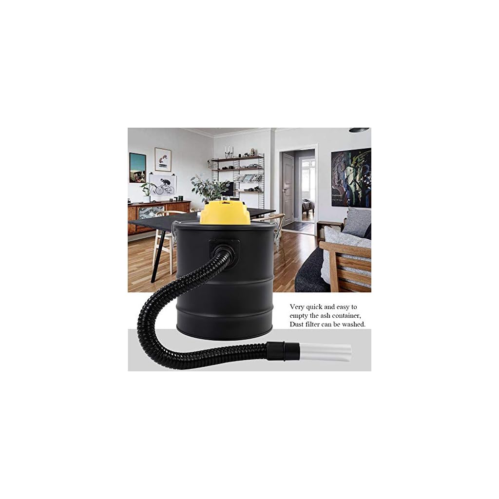 GOTOTOP 20 L 1000W Aspirador de Ceniza Chimenea Hoover Cilindro Carbón