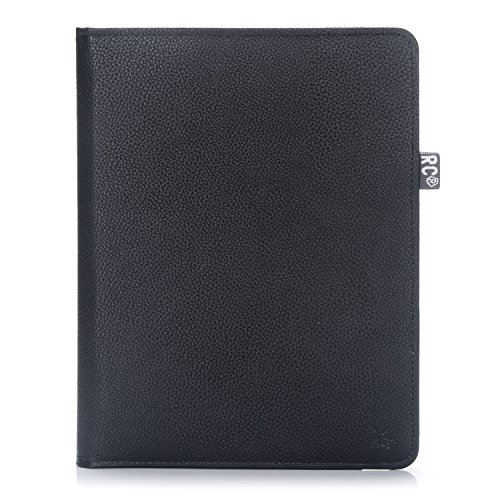 iPad 2/3/4 Hülle, RC iPad 2 3 4 360 drehende Smart Hülle PU Leder Abdeckung Gehäusedeckel für Apple iPad 2 3 4 (Schwarz) - 4