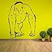 Produktbild Heißer Tier Serie Orang-Utang Walking Ape Homo Sapien Vinyl Wandaufkleber Haus Wohnzimmer Dekorative Wandbild 57 * 76 cm