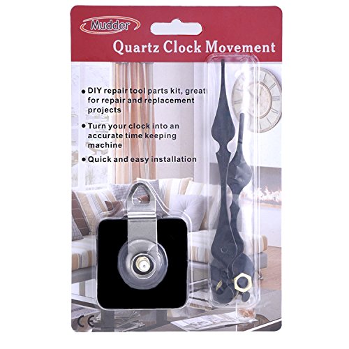 Mudder Lange Spindel Mechanismus Uhrwerk, Maximale Zifferblatte von 3/ 5 Zoll dick, Gesamtschaftlänge von 1-1/10 Zoll - 6