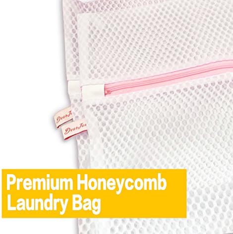 HomeFairy Honeycomb Mesh Laundry Bags - 2 Jumbo XX-Large Sturdy Wash Bags for Washing Machine and Tumble Dryer - Protection of Delicate,Sweaters,Shirts, Undergarments,Tank Tops,Hosiery,Baby Clothes