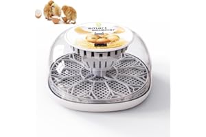 MCHERRY Incubator 12 Eggs Hatcher, Automatic Digital Hatching Eggs with Fully Automatic Inverter, Automatic Temperature Control, Poultry Hatching Machine with Humidity Control, For Children Education, Home