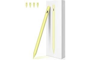 iPencil 2. Generation für iPad (2018-2024), Magnetische drahtlose Aufladung Stift für iPad, BONZATA Pencil 2nd Generation für iPad 6/7/8/9/10, Mini 5/6, Air 3/4/5, iPad Pro 11" &12.9" gelb