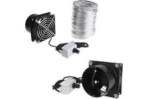 EMIIF Extractor de humo, extractor de humo, conducto de conducto, ventilador de ventilación USB para una extracción eficaz de humo y polvo, velocidad ajustable (ventilador más tubo de 6 m)