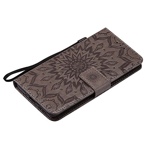 Nokia 5 H  lle  Dfly Premium Slim PU Leder Mandala Blume Pr  gung Muster Flip H  lle Bookstyle Stand Slot Schutzh  lle Tasche Wallet Case f  r Nokia 5