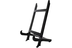 HCHLQLZ Large plate stand Holder Picture Frame stand Easel Display stand Black