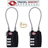 Wandf TSA Luggage Lock 3 Digit Combination Padlock Security, Also for Backpack, 