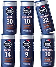 Nivea Men Coffret Gel Douche 3en1 Sport+ Edition Limit&eacute;e PSG 250 ml - Lot de 6