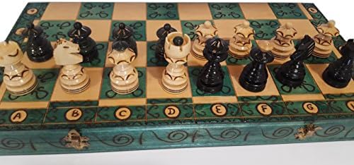 Christmas Tree, Solid Wood Chess Set