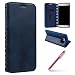 Produktbild Galaxy S7 edge Hülle,Galaxy S7 edge PU Leather Case,Hpory Retro Handyhüllen Leder PU Bookstyle Flip Cover Klapphülle Case With Multi-Kredit Kartenfächer Wallet Flip Cover mit Magnetverschluss und Ständer Cover Case PU Leder Und Silikon Innenschale Anti-Staub Anti-Kratzer und Shockproof Telefon Tasche Handytasche Schutzhülle für Samsung Galaxy S7 edge + 1 x Hpory Stylus