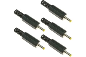 SWITCH ELECTRONICS Lot de 5 connecteurs d'alimentation mâle CC pour ordinateur portable 1,1 mm x 3 mm