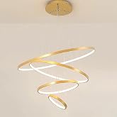 Gold/Asli / 80-60-40-30 cm / 3 Renk Işık/Sarkıt Avize